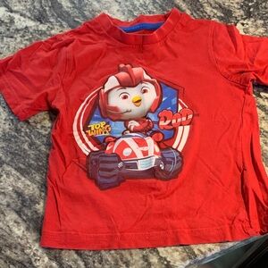 Nickelodeon Top Wing Red Tee with Blue Trim
